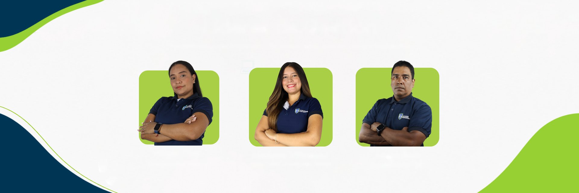 Management leaders of Colegio Liceo Moderno: Angie Díaz, Mariana Villarreal and Jorge Ruíz
