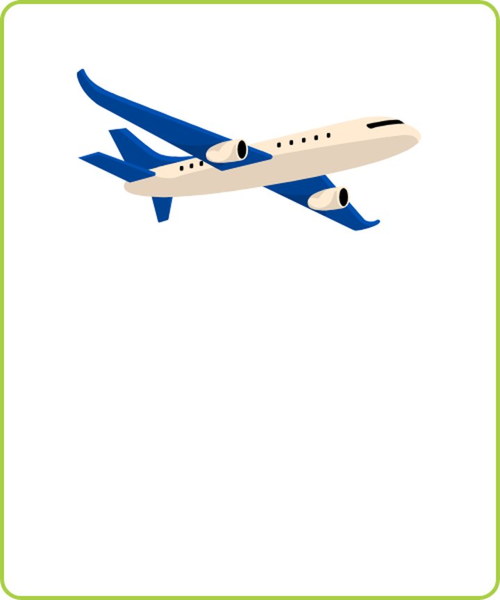 Airplane in flight